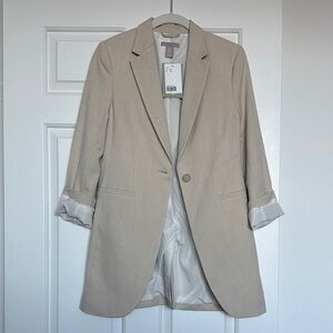 H&M Light Tan Blazer Jacket